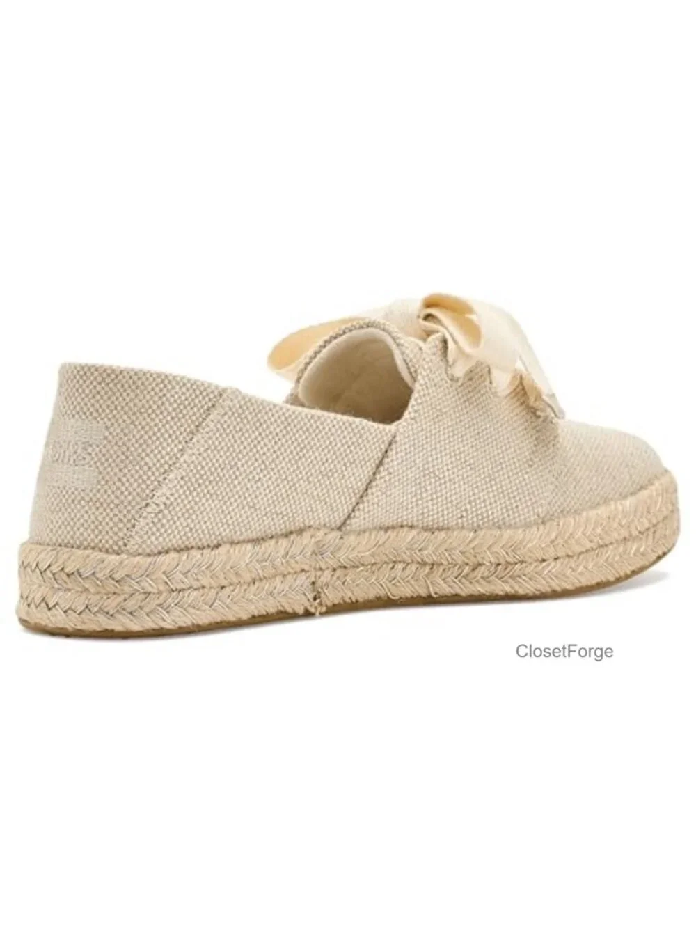 Lace-Up Flatform Espadrilles Canvas Removable Foam Insoles Casual
